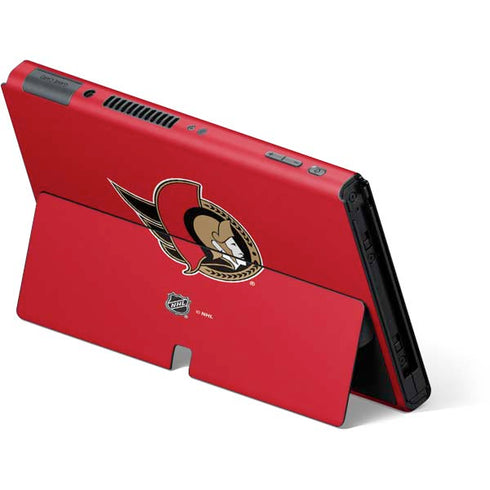 NHL Ottawa Senators Solid Background Nintendo Switch OLED (2021) Skin